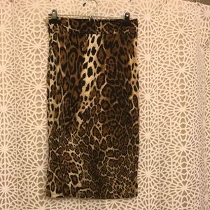 Cheetah print skirt
